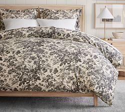 Open Box: Sorrel Toile Duvet, King/Cal.King - Charcoal