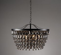 Ordman Crystal Round Chandelier (28")