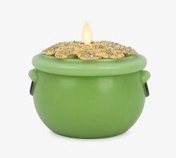 Premium Flickering Flameless Wax St. Patrick's Day Candle