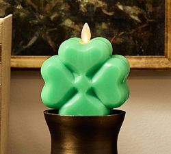 Premium Flickering Flameless Wax St. Patrick's Day Candle