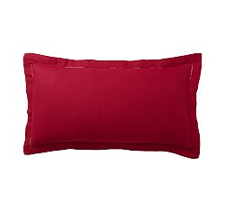 Open Box: Belgian Flax Linen Shams, King Set of 2 - Red Berry