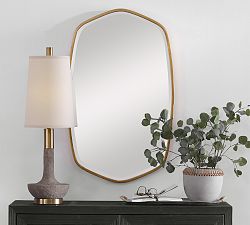 Oceano Gold Frame Wall Mirror
