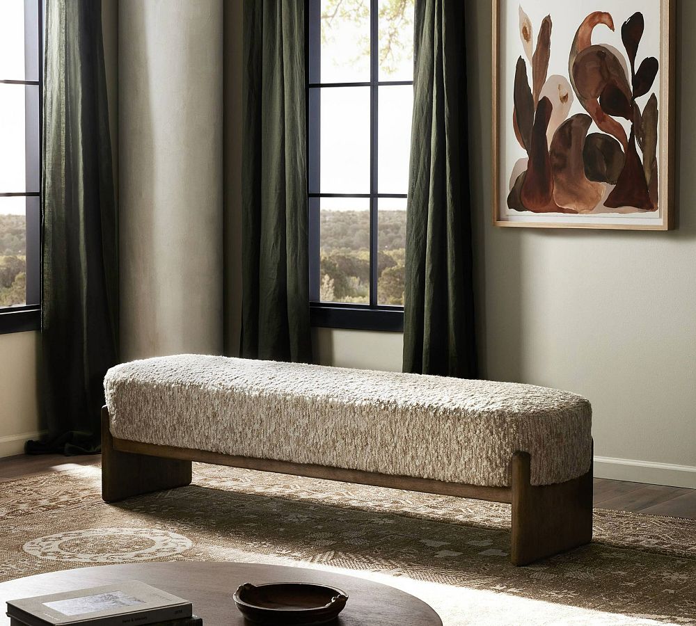 Solema Upholstered Accent Bench by Pottery Barn