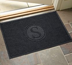 WaterHog Squares Monogram Doormat