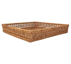 Tava Braided Rattan Square Tray