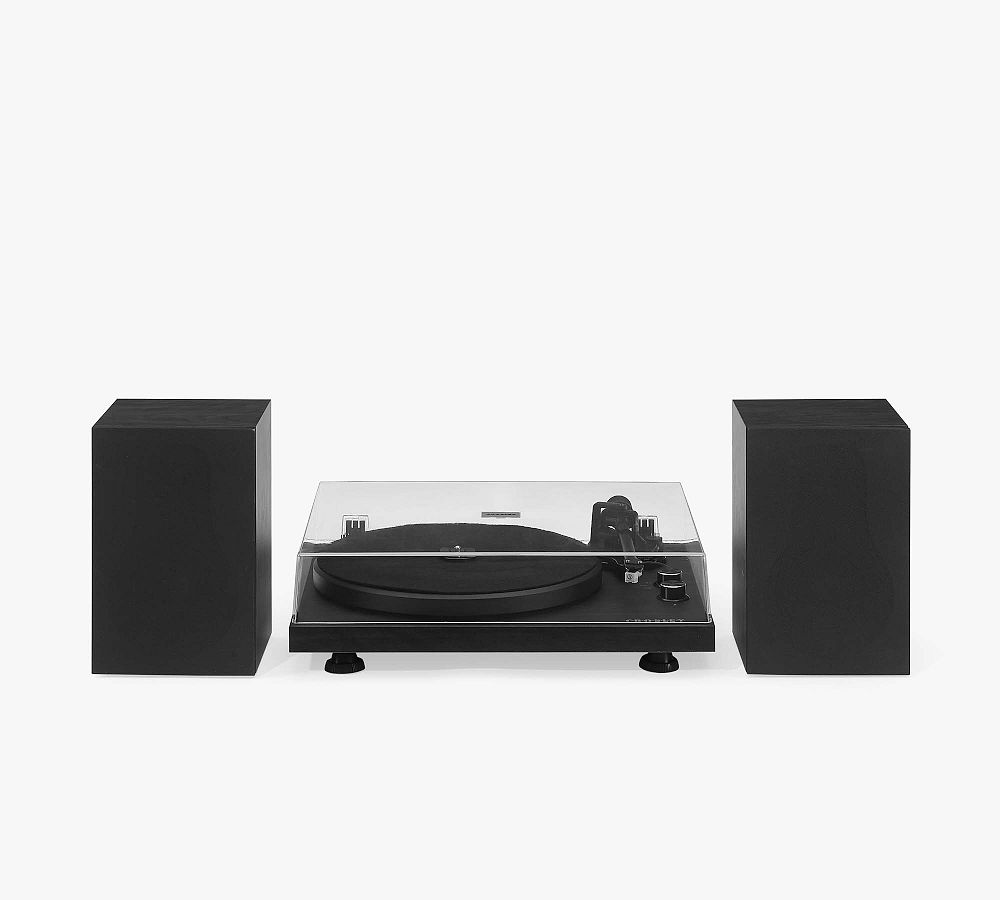 Crosley C62 Turntable Shelf System - Black