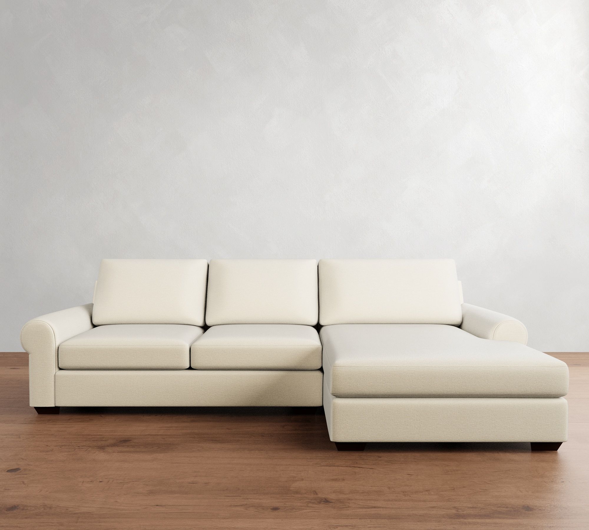 Big Sur Roll Arm Chaise Sectional (115"&ndash;157") - thumbnail 3