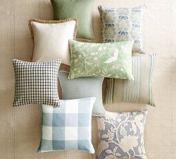 Florence Floral Embroidered Pillow