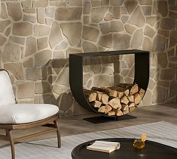 Cyril Outdoor Firewood Storage Console