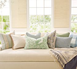 Blaine Check Lumbar Pillow