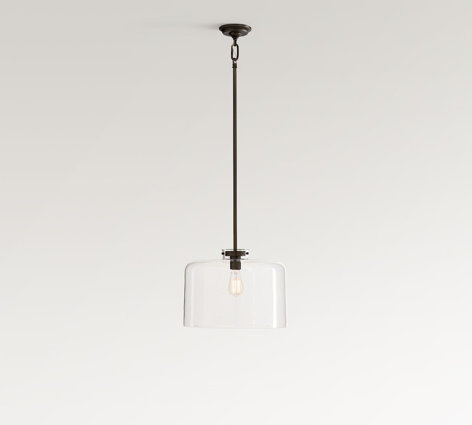 Anderson Clear Glass Dome Pendant (12"-15")