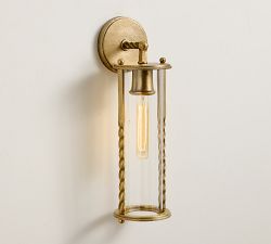 Valley Lantern Metal Outdoor Sconce (20")