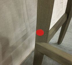 Open Box: Hayes Tufted Upholstered Bar Stool (33") - Performance Everydaylinen™ Oatmeal, Gray Wash