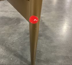 Open Box: Marquette Faux Leather Dining Armchair - Cognac