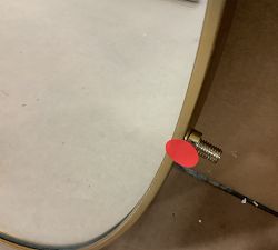 Open Box: Sansome Oval Pivot Mirror - Vintage Brass