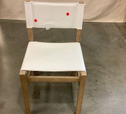 Open Box: Segura Leather Dining Chair - Signature Chalk, Seadrift