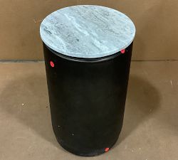 Open Box: Solana Round Marble Accent Table (12") - Bronze