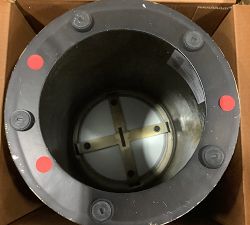 Open Box: Solana Round Marble Accent Table (12") - Bronze