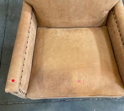 Open Box: Tyler Leather Swivel Desk Chair - Keystone Leather Sandstone, Bronze