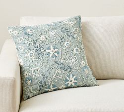 Kaia Floral Vine Embroided Pillow