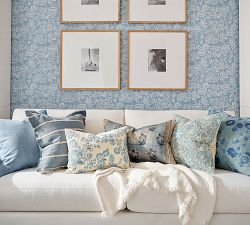 Kaia Floral Vine Embroided Pillow