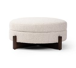 Open Box: Ames Upholstered Storage Ottoman (39" Large) - Sattley Fog