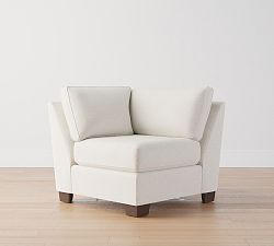 Open Box: Buchanan Square Arm Upholstered Corner - Performance Boucle Oatmeal