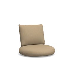 Open Box: Huntington Petite Outdoor Swivel Papasan Cushion Cover, High Performance Slub Weave - Sand