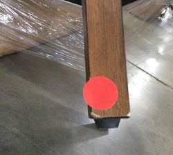 Open Box: Hayes Tufted Upholstered Dining Chair - Sunbrella Performance Slub Tweed Pebble, Espresso 