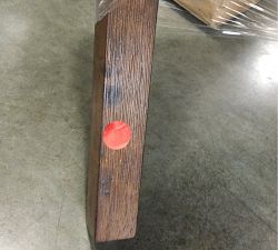 Open Box: Hayes Tufted Upholstered Dining Chair - Sunbrella Performance Slub Tweed Pebble, Espresso 