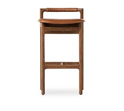 Open Box: Axel Leather Bar Stool (30") - Haven Tobacco