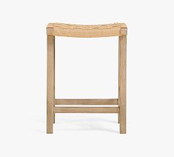 Open Box: Fenton Woven Backless Counter Stool (24.5") - Seadrift