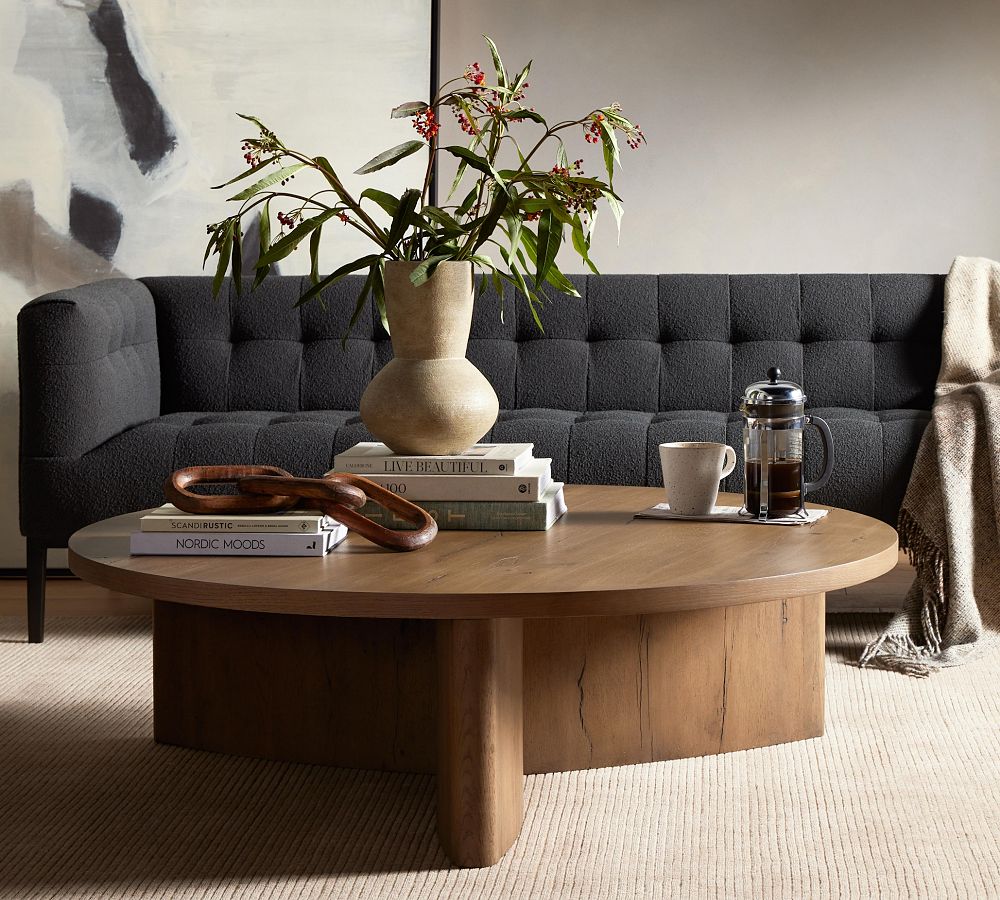 Petra Round Coffee Table (50") by Pottery Barn