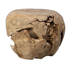 Open Box: Martha Round Teak Side Table (24.5") - Natural