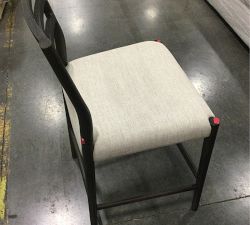 Open Box: Quincy Basketweave Counter Stool (26"), Individual - Black