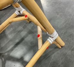 Open Box: Sofie Outdoor Rattan Counter Stool, 26.5" - Gray