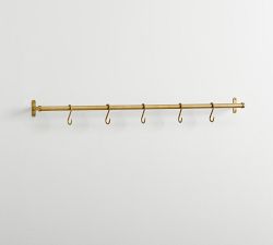 Manchester Brass Rail with Hooks