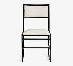 Open Box: Hardy Upholstered Dining Chair - Performance Boucle Oatmeal, Bronze