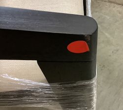 Open Box: Marin Dining Armchair - Performance Heathered Tweed Ivory, Black