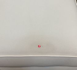 Open Box: Pearce Storage Ottoman with Pull Out Table - Performance Twill Warm White