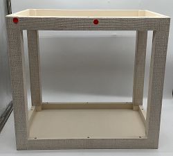 Open Box: Cape Woven Side Table (24") - White Wash