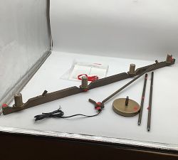 Open Box: Chamberlin Metal Linear Chandelier (48") - Tumbled Brass