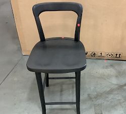 Open Box: Cline Swivel Counter Stool (24") - Charcoal