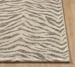Zebra Hand-Knotted Wool Rug