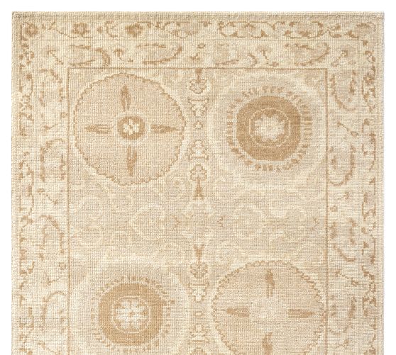 Alanya Suzani Hand-Knotted Wool Rug by Pottery Barn