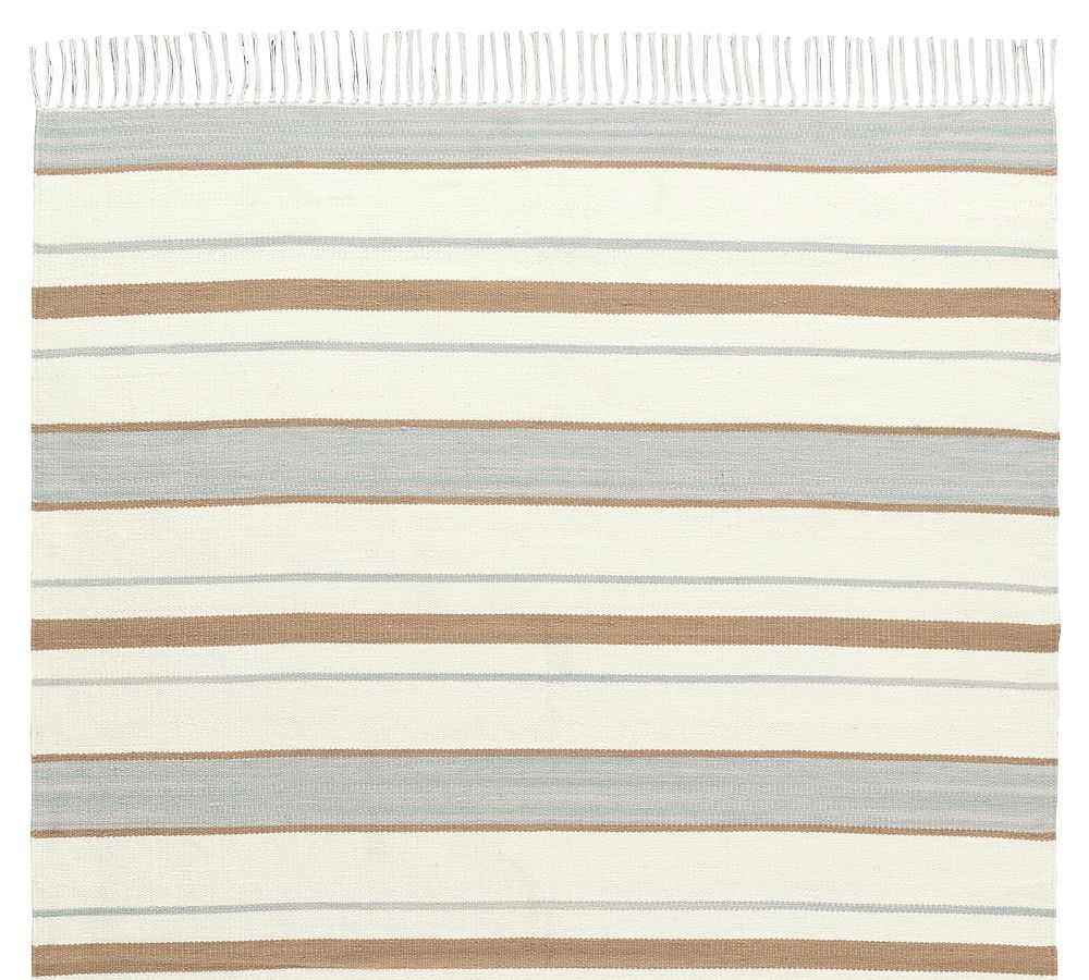 Atlas Handwoven Striped Outdoor Performance Wool Rug by Pottery Barn
