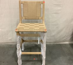 Open Box: Fenton Woven Bar Stool (30") - Seadrift