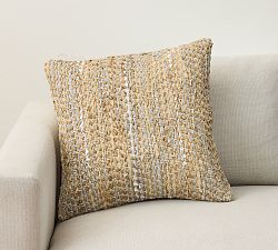 Woven Leather Pillow