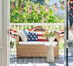 Heritage American Flag Garland