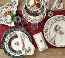 12 Days of Christmas Stoneware Dinner Plates - Set of 4